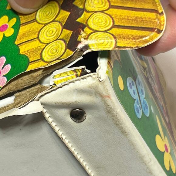 Vintage 1967 Mattel Liddle Kiddles Kabin toy Doll Carry Case Alco orange roof - Picture 5 of 14